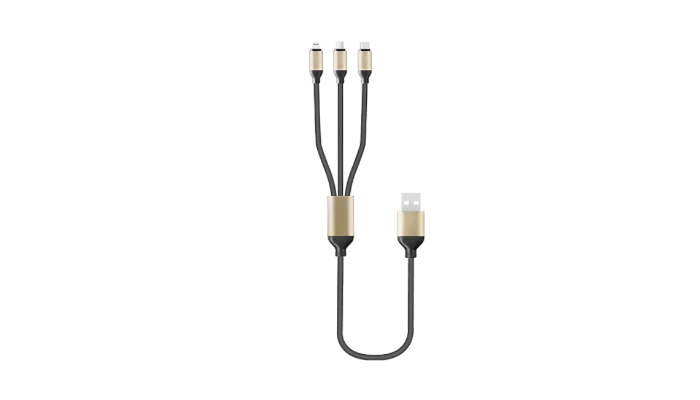 BL Cable de carga 3 en 1(Micro Usb, IPhone, Type C),2A, 1.2M