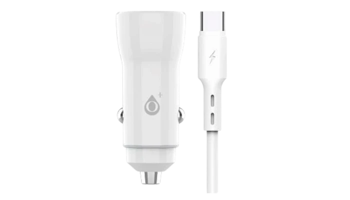 Cargador de Coche 2USB con Cable Tipo C